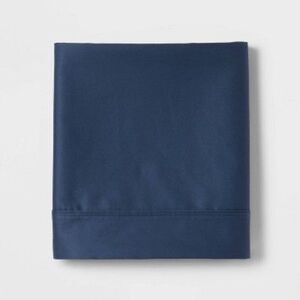 Open Box - Threshold - King 400 Thread Count Performance Flat  Metallic Blue